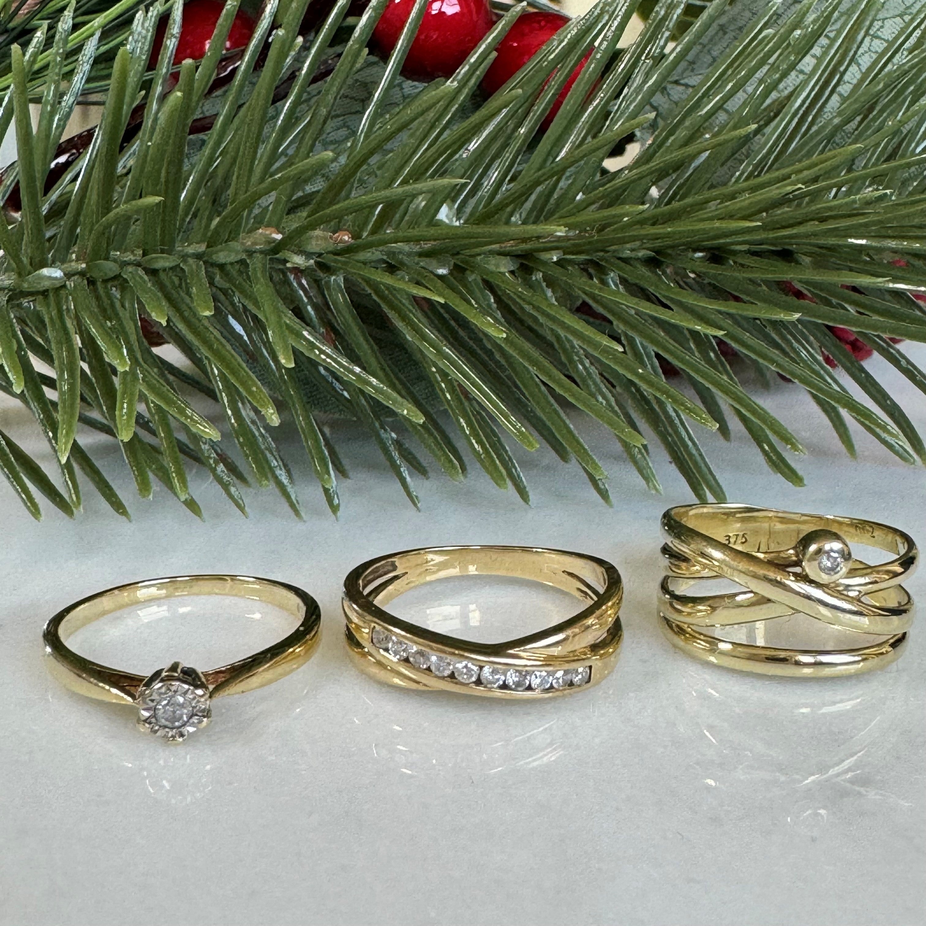 Diamond Solitaire Twine Ring