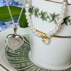 Silver Linings: Heart Locket Necklace 1975