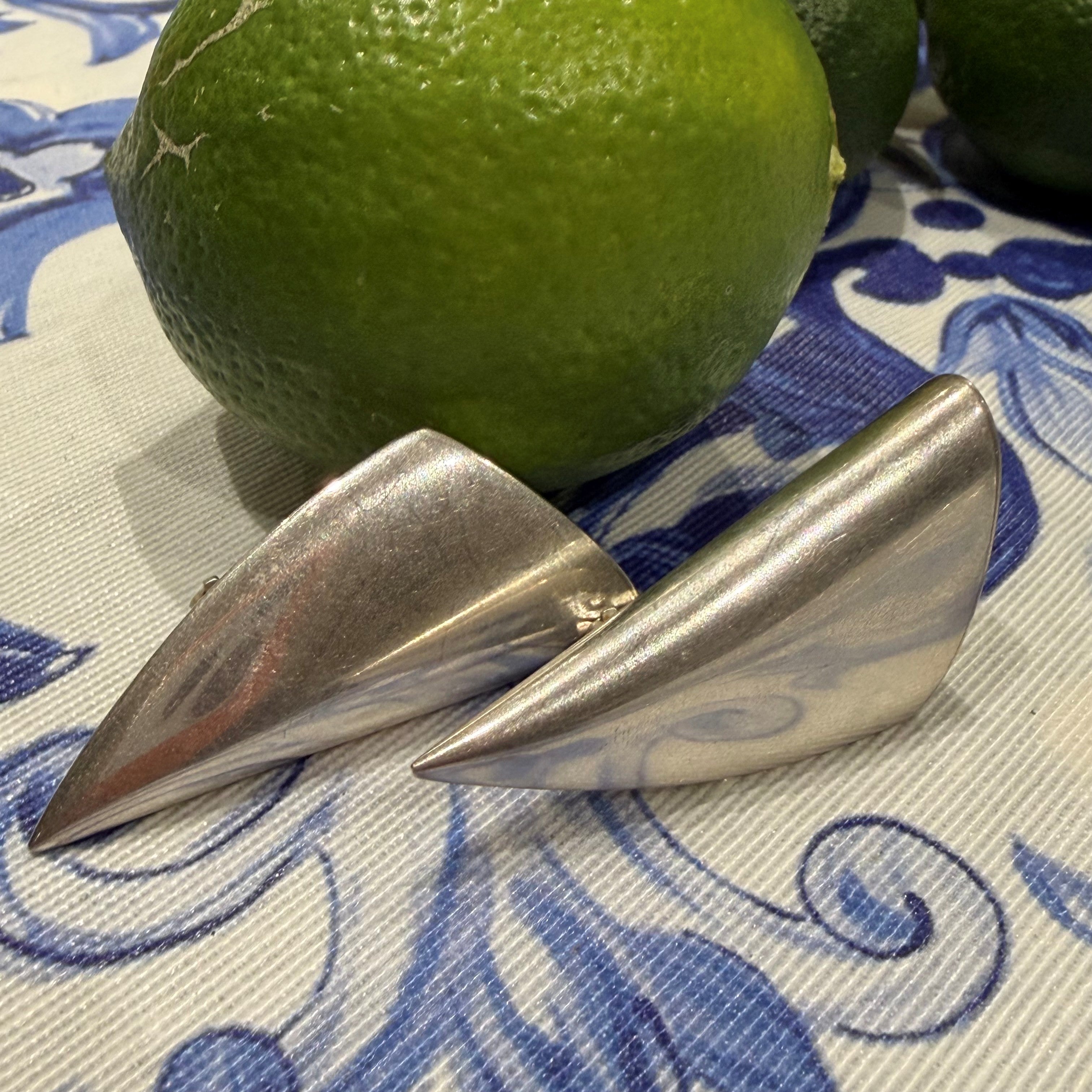 Silver Linings: Oversized Tusk Earrings 1993