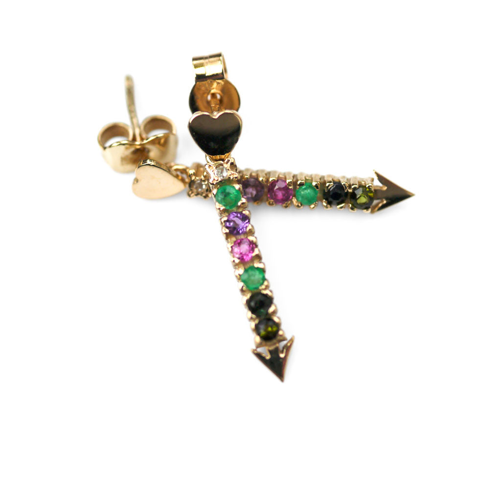 Articulated Acrostic Lovestruck DEAREST Earrings 1965