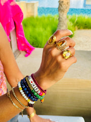 Citrine Honeycomb Colossal Cocktail Ring (7.5carats) 1970s