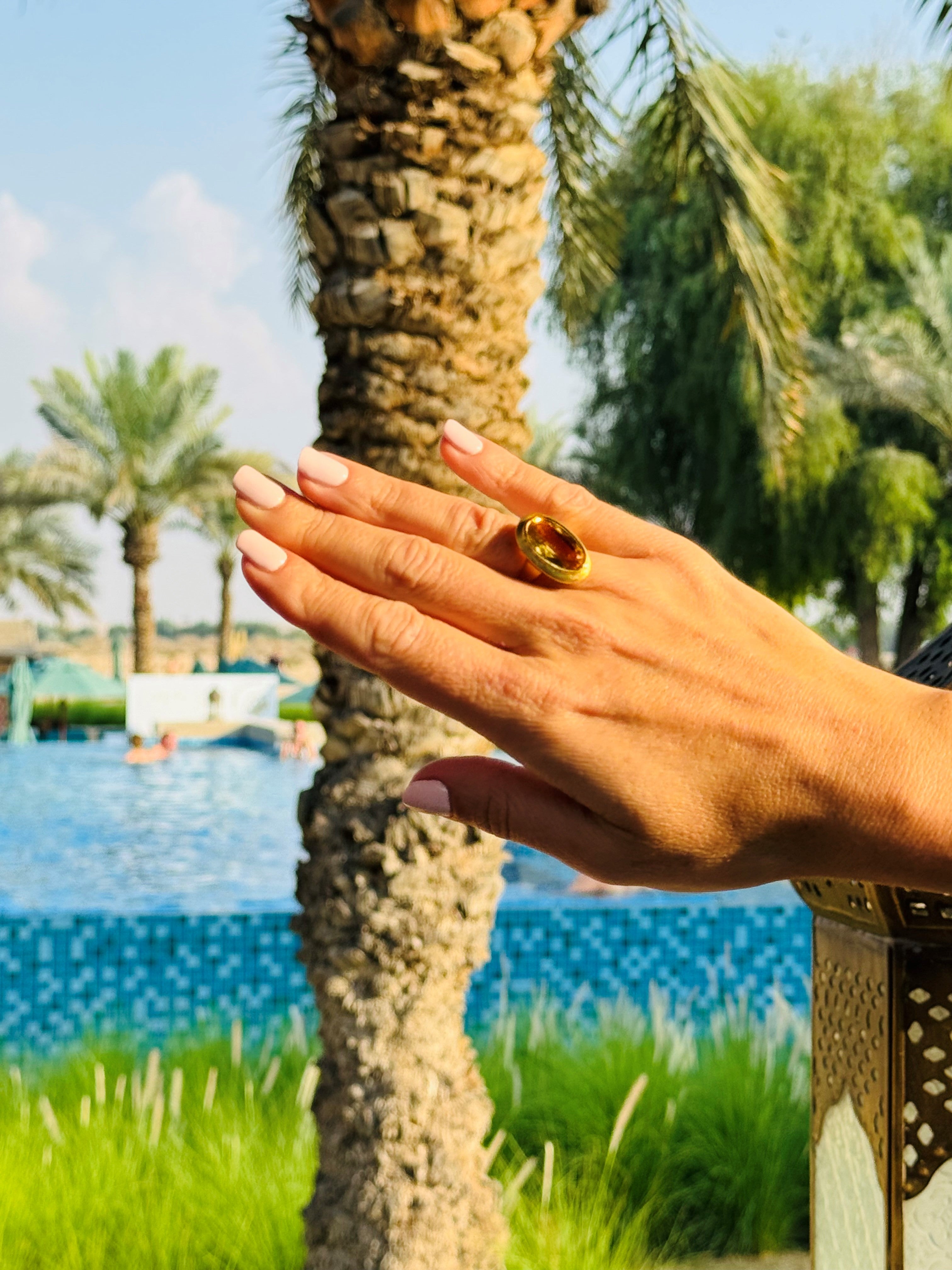 Colossal Oval Citrine Cocktail Ring (5+ Carats)