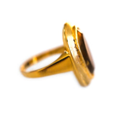Colossal Oval Citrine Cocktail Ring (5+ Carats)