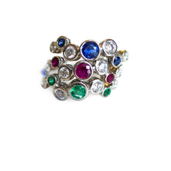 The Sundance Talisman White Gold Stacking Rings