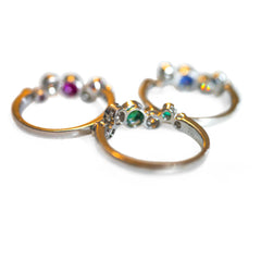 The Sundance Talisman White Gold Stacking Rings