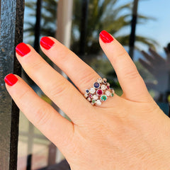 The Sundance Talisman White Gold Stacking Rings