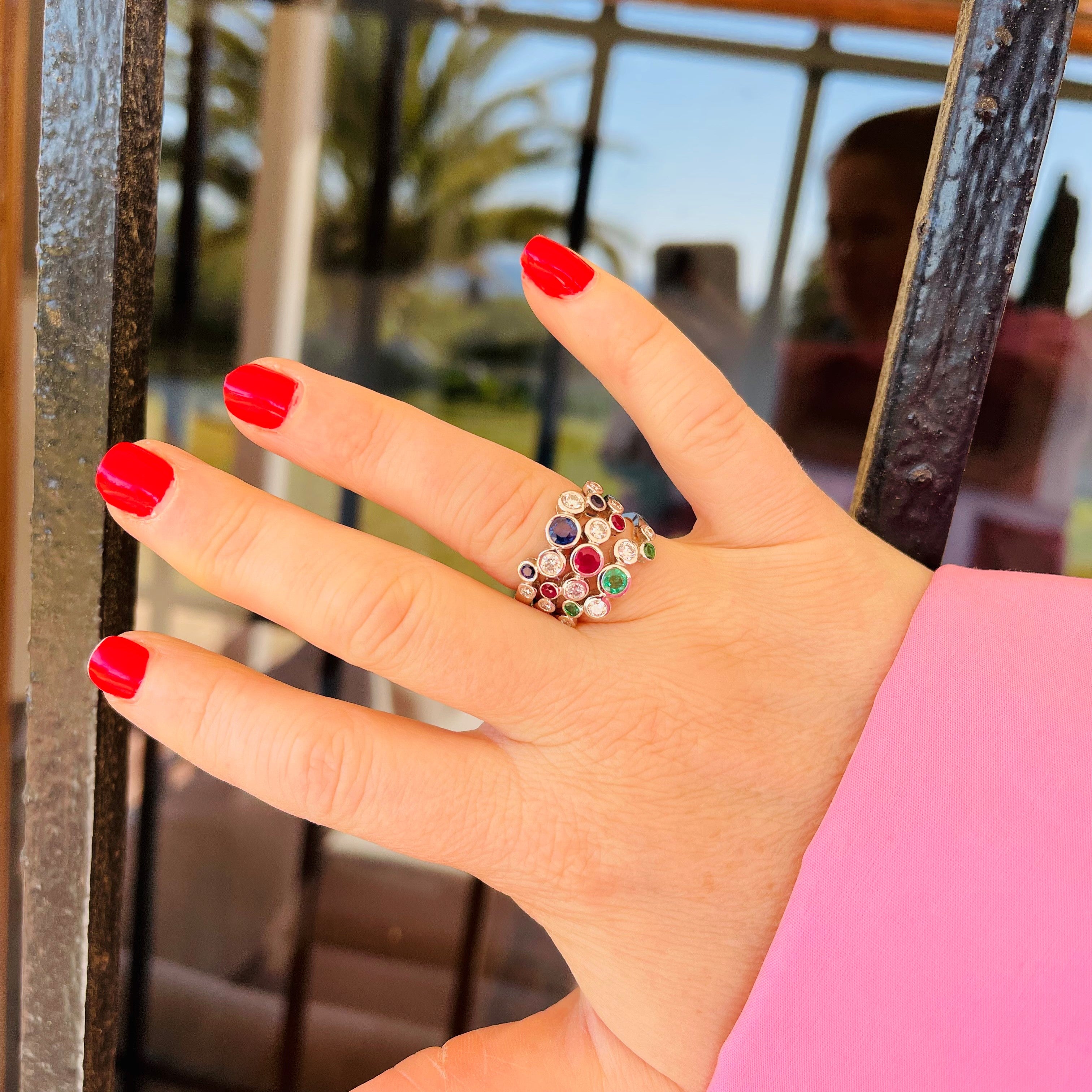 The Sundance Talisman White Gold Stacking Rings