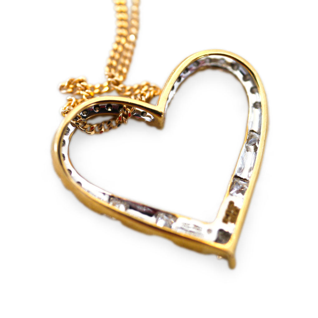 Diamond Heart Sliding Necklace 0.52 Carats