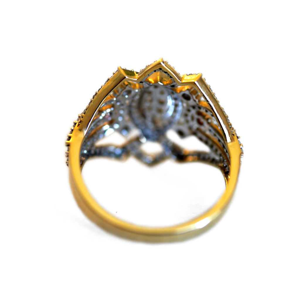 Diamond Latticed Statement Ring 2020 (Over 2 Carats)