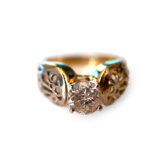 Diamond Saucy Solitaire 1.5 Carat Ring