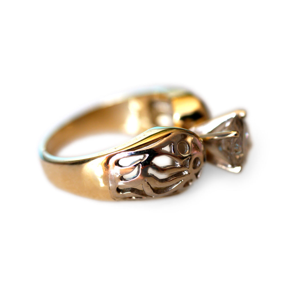 Diamond Saucy Solitaire 1.5 Carat Ring