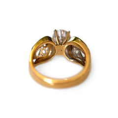 Diamond Saucy Solitaire 1.5 Carat Ring
