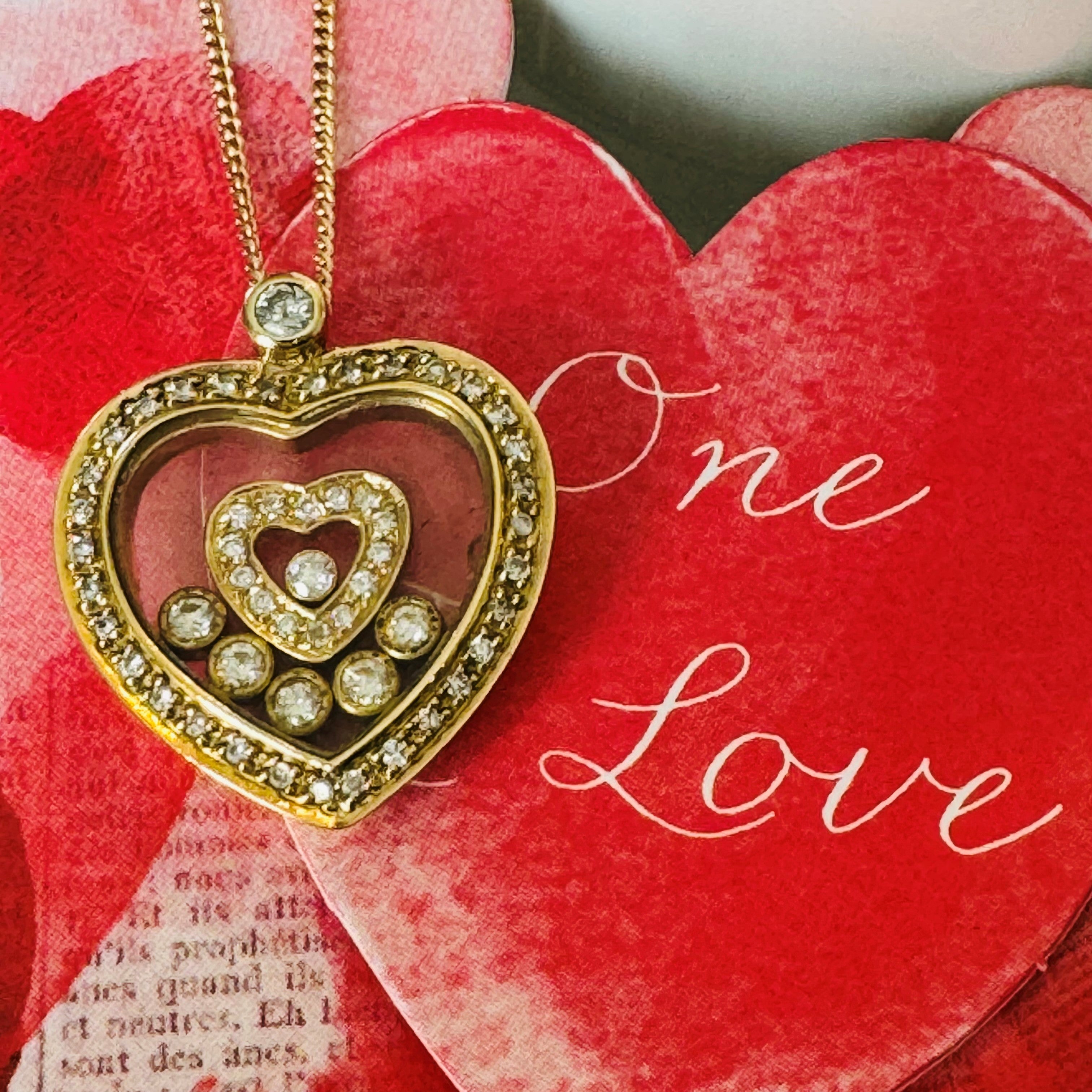 Articulated Happy Heartfelt Diamond Necklace
