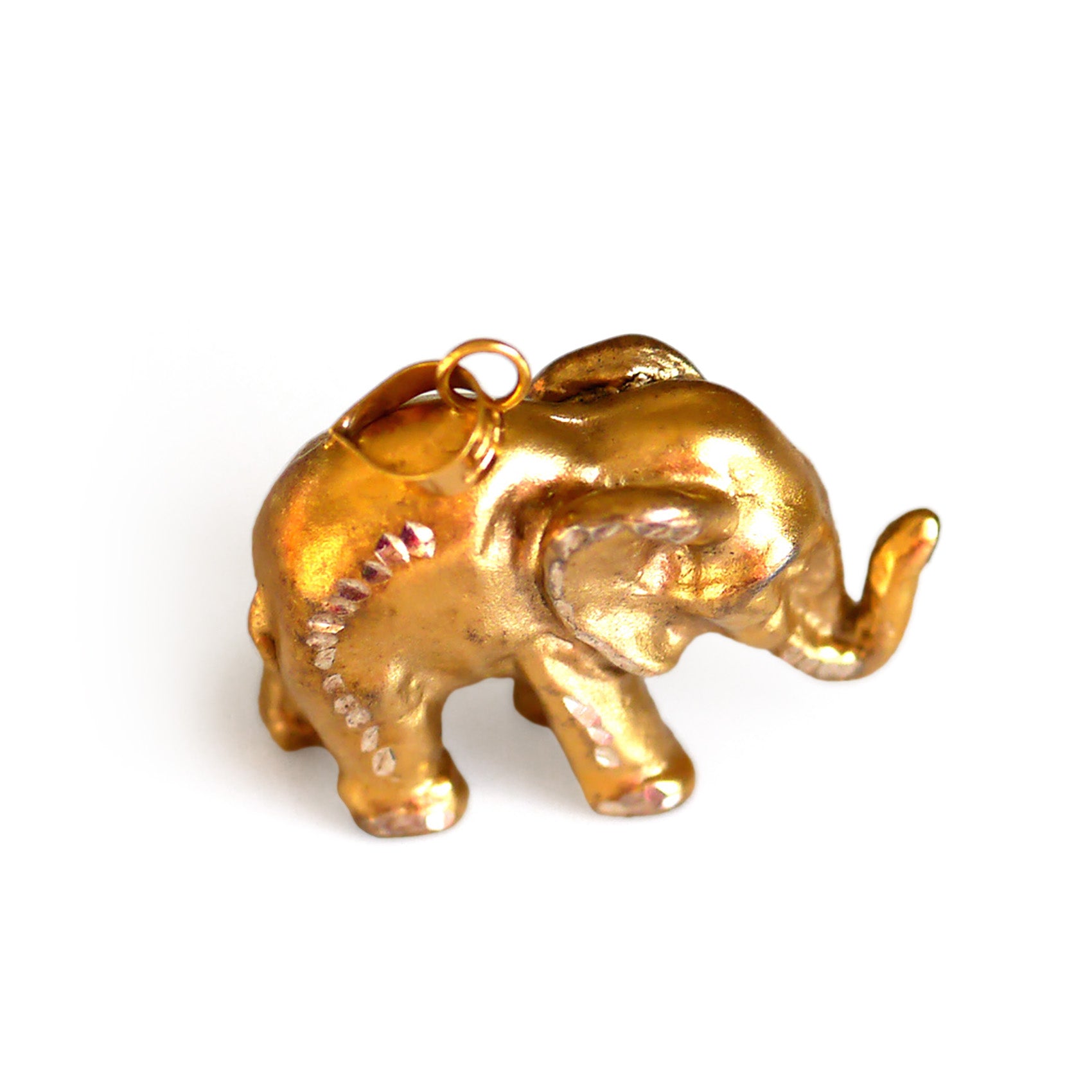 Gold Glorious Gold: Elephant Pendant