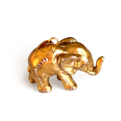 Gold Glorious Gold: Elephant Pendant
