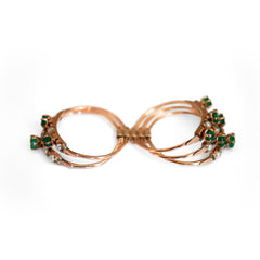 Exquisite Emerald & Pearl Cocktail Ring