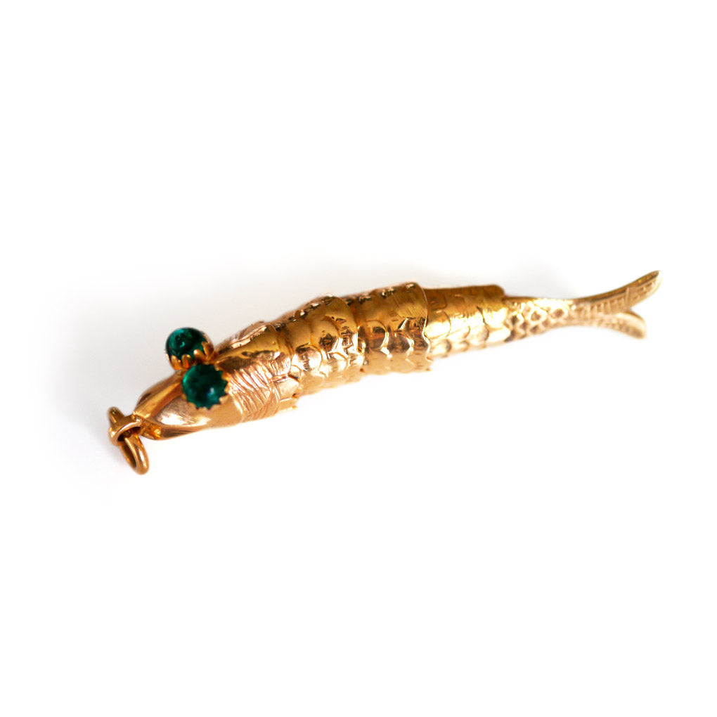 Articulated Fish Pendant Vintage