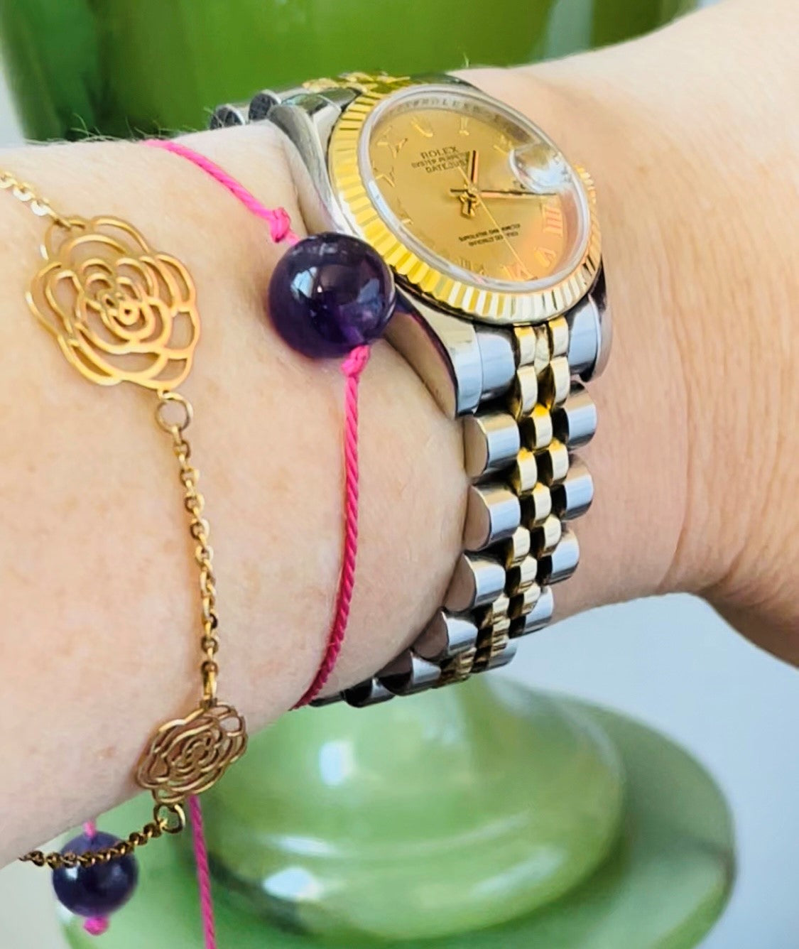 Gold Glorious Gold: Camellia Bracelet