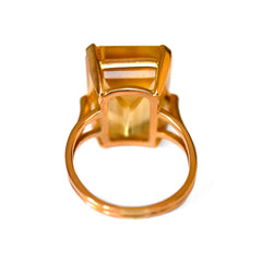 Enormous Citrine Corker of a Cocktail Ring