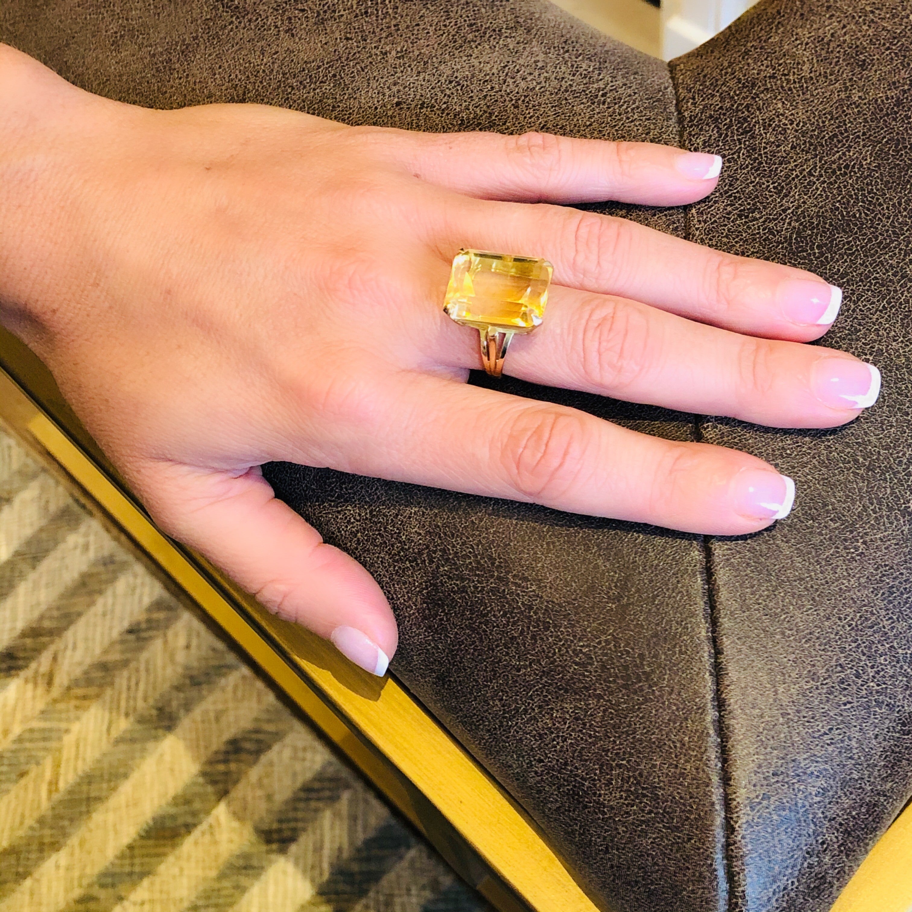Enormous Citrine Corker of a Cocktail Ring