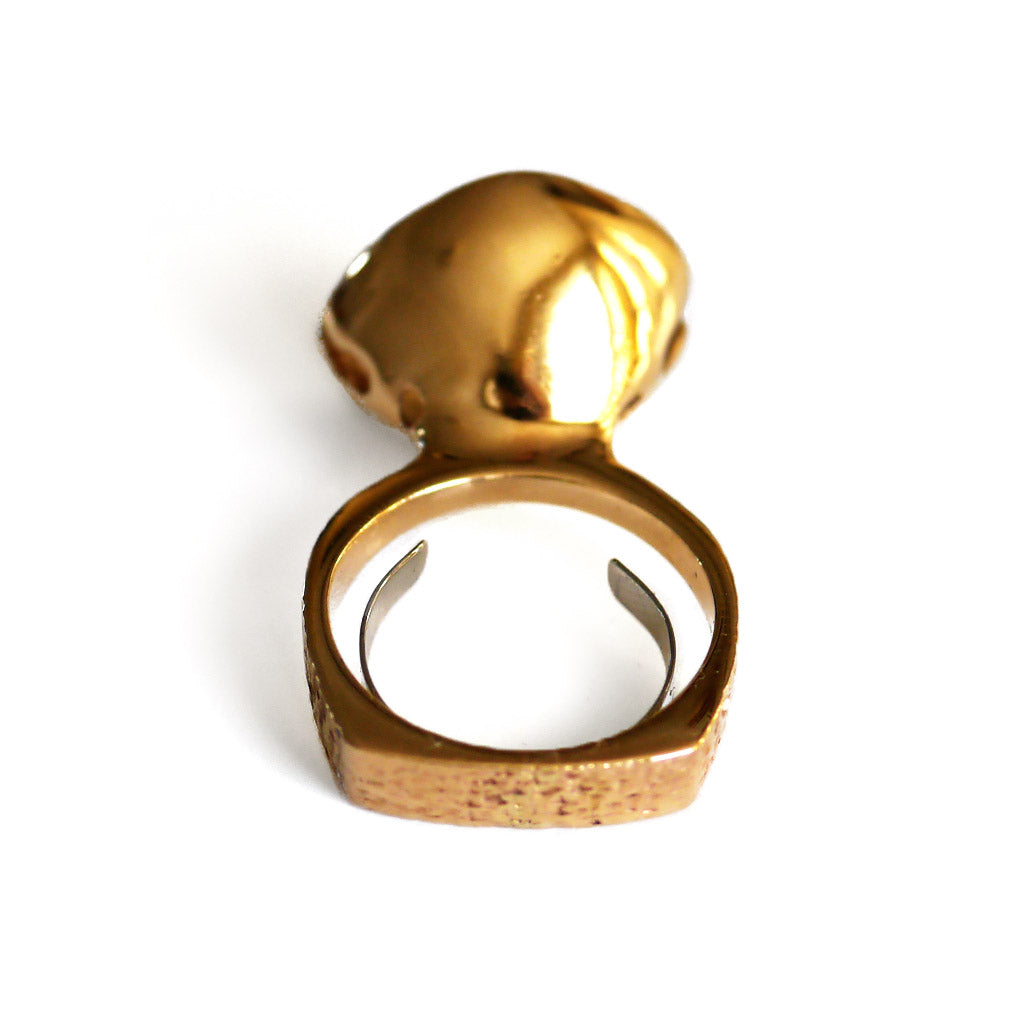 Emerald Vintage Cocktail Ring 1970s