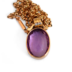 Alluring Amethyst Cocktail Necklace photographed on a white background