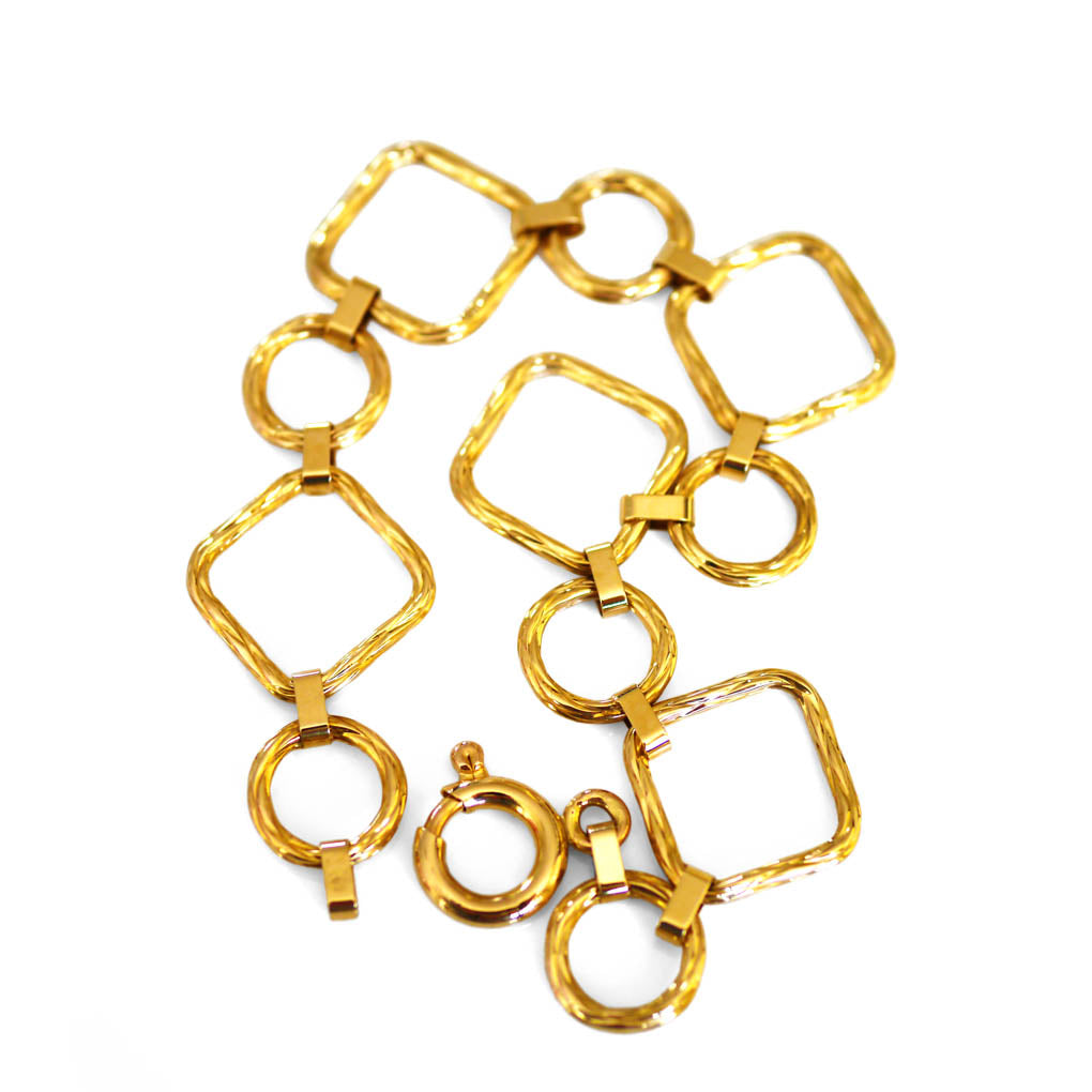 Gold Glorious Gold: Modernist Gold Bracelet