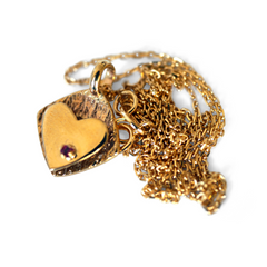 Ruby Heart Necklace