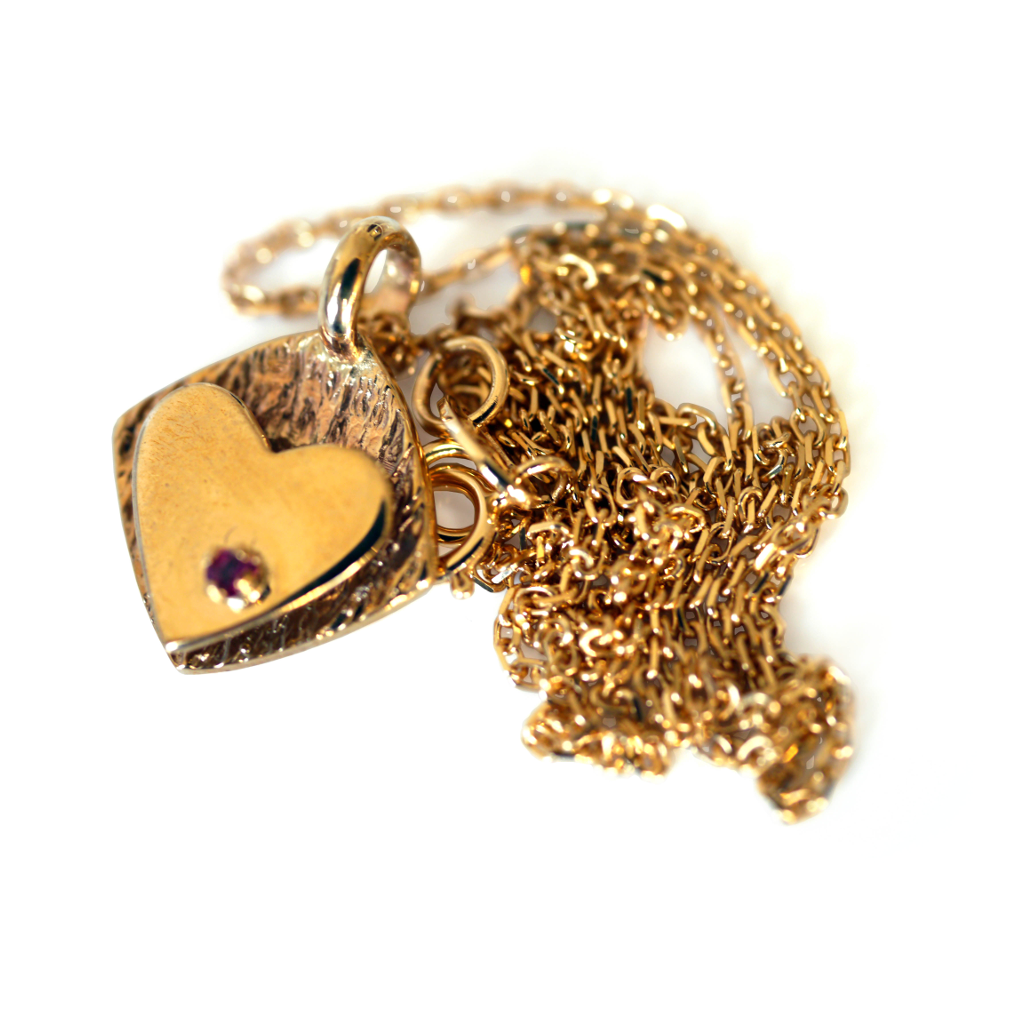Ruby Heart Necklace