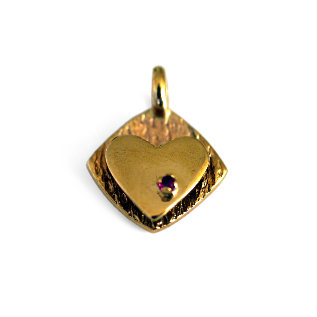Ruby Heart Necklace