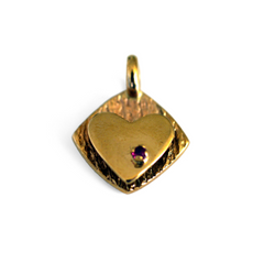Ruby Heart Necklace