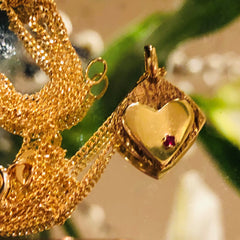 Ruby Heart Necklace