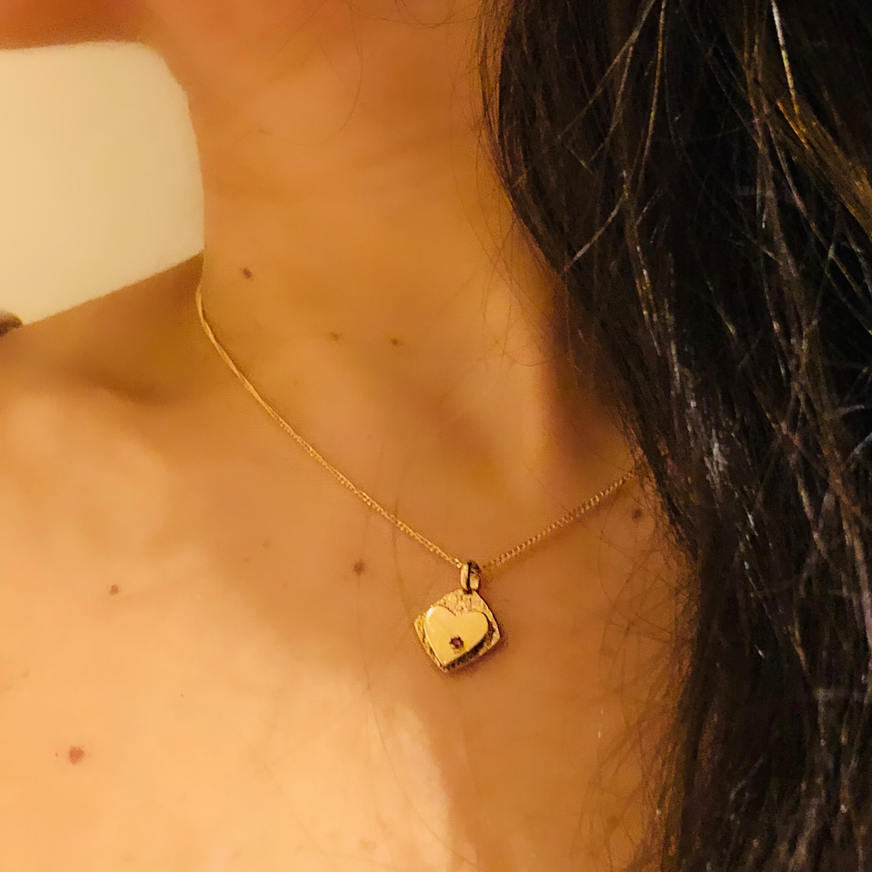 Ruby Heart Necklace