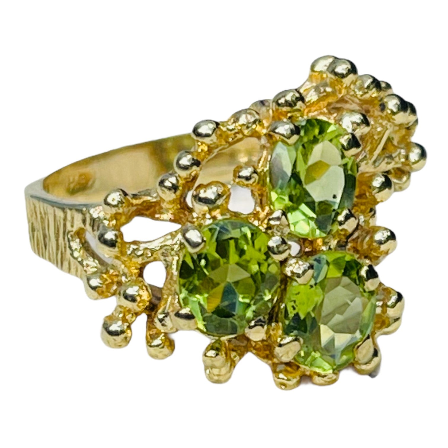 Peridot Provocateur 1972 Dress Ring