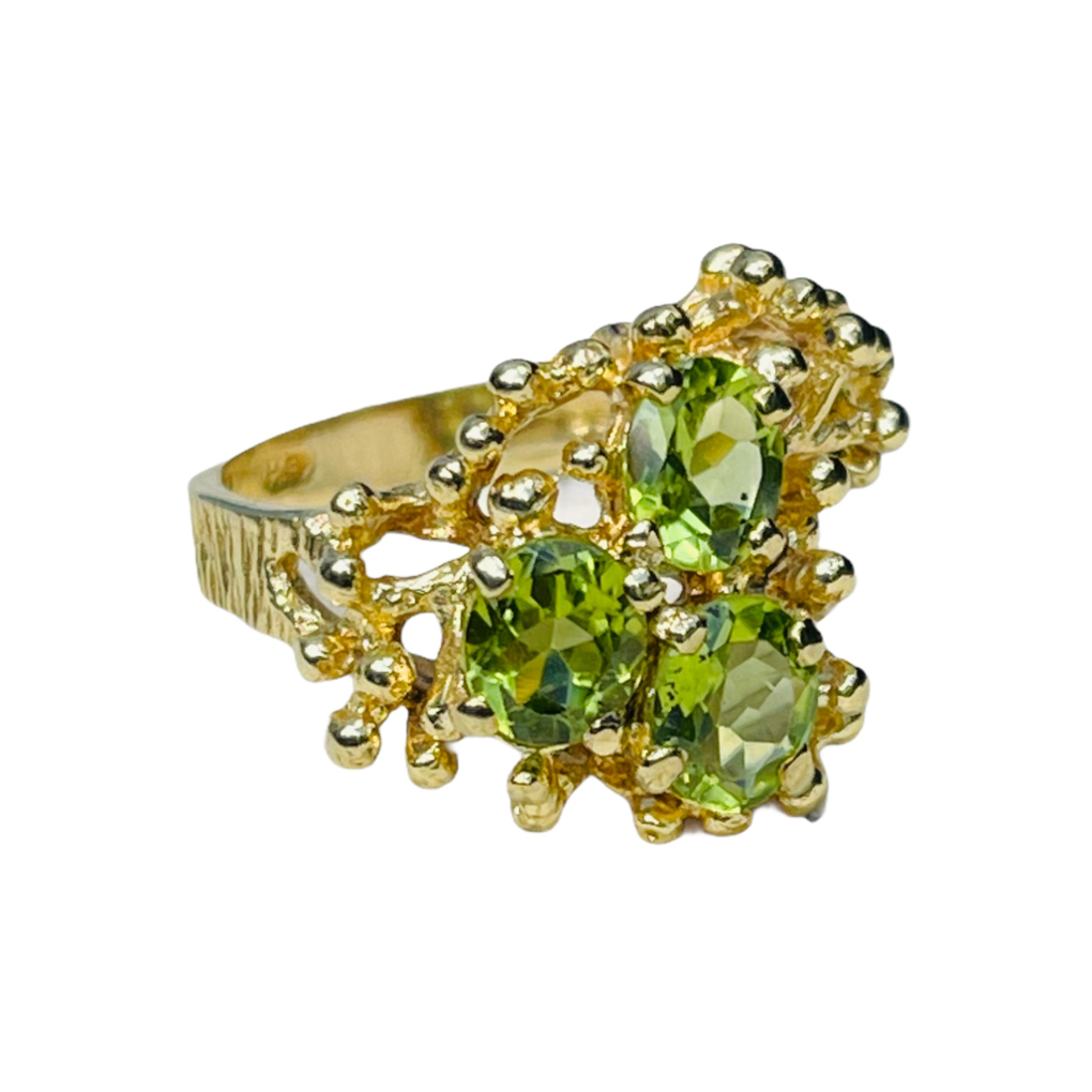Peridot Provocateur 1972 Dress Ring