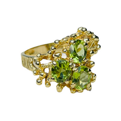Peridot Provocateur 1972 Dress Ring