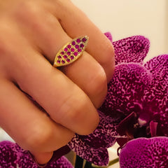 Radiant Ruby 1970s Dress Ring