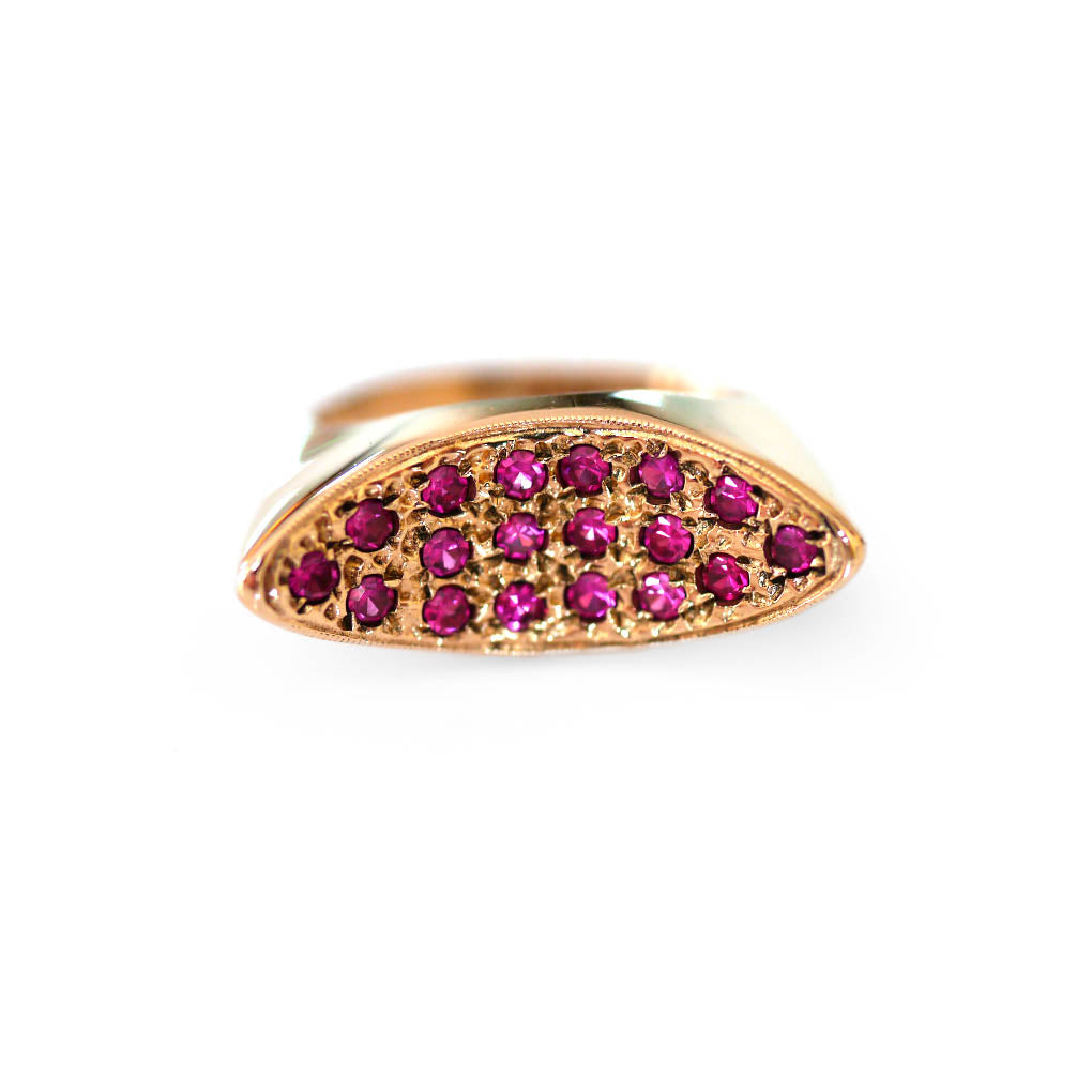 Radiant Ruby 1970s Dress Ring