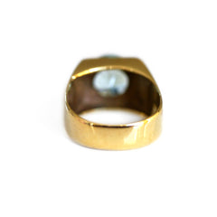 Blue Topaz Bold Beat Ring 1972