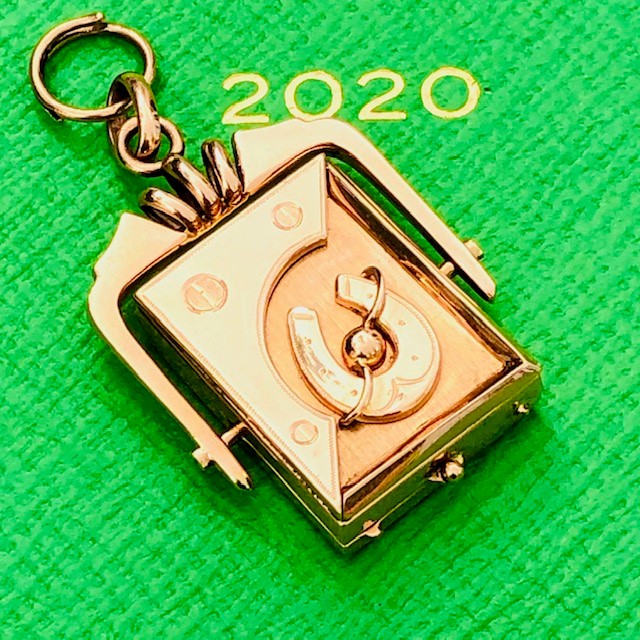Vintage Lucky Locket Spinner Pendant