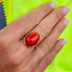 Coral Crush Dress Ring