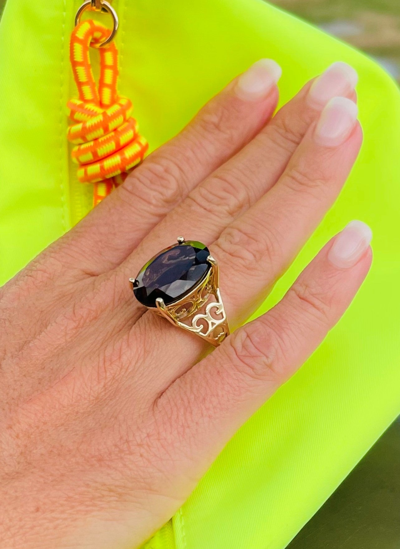 Enormous Smoky Quartz Cocktail Ring