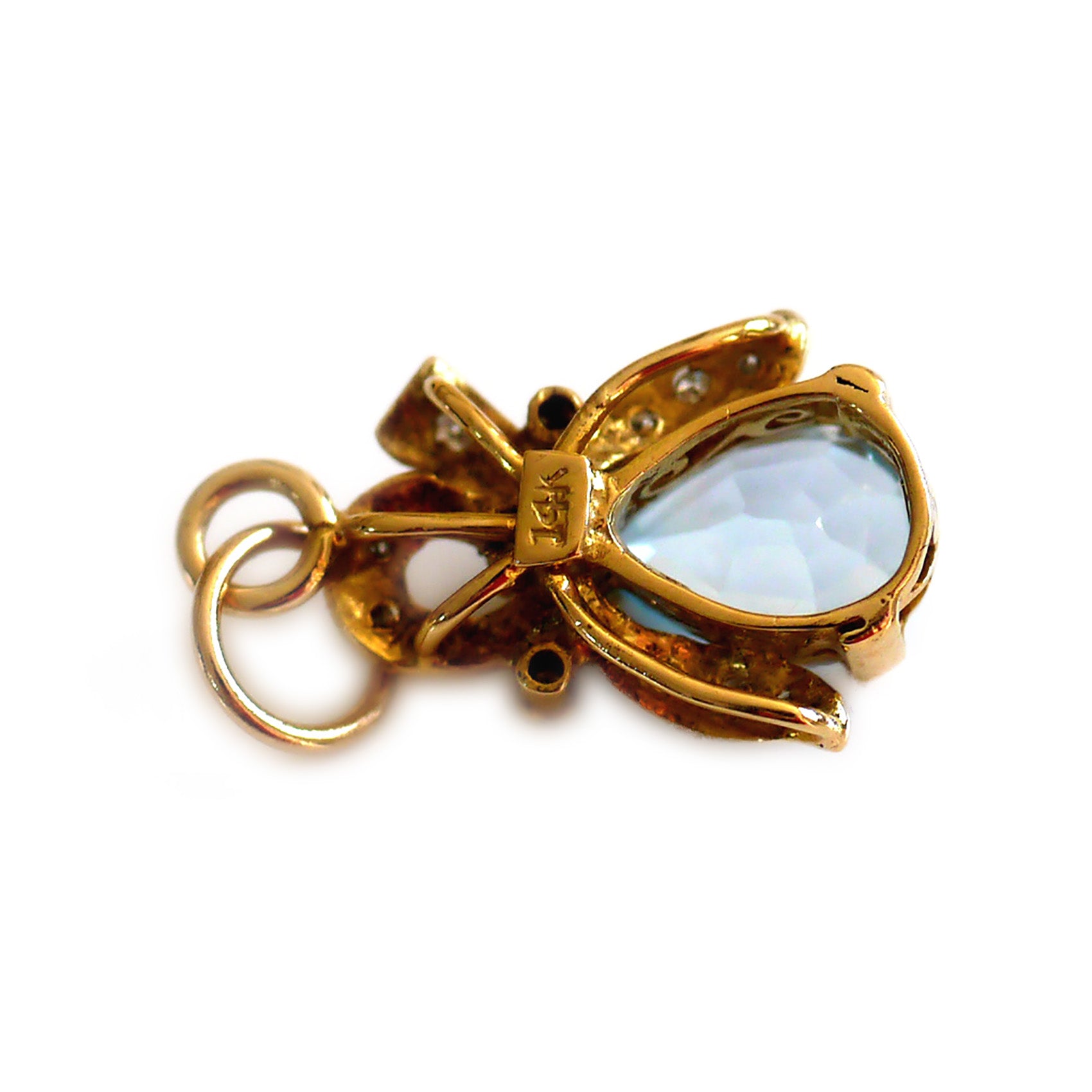 Astounding Aquamarine & Diamond Pendant