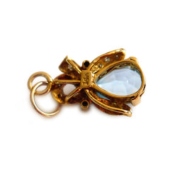Astounding Aquamarine & Diamond Pendant