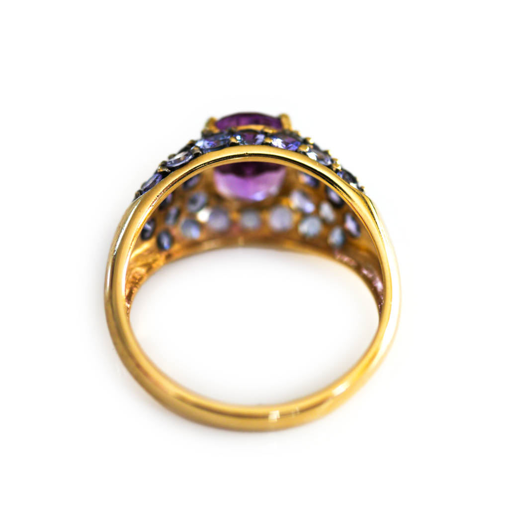 Amethyst & Tanzanite Bombé Ring 2007