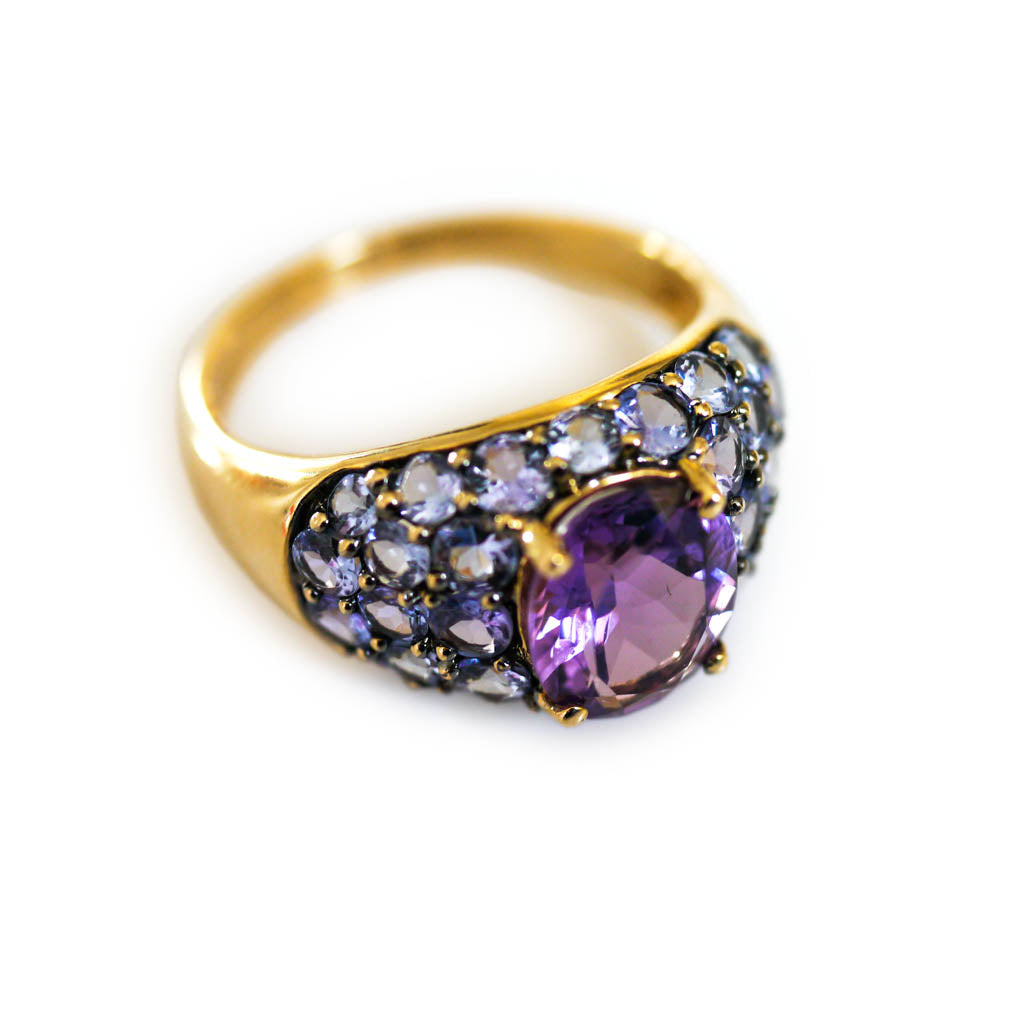 Amethyst & Tanzanite Bombé Ring 2007