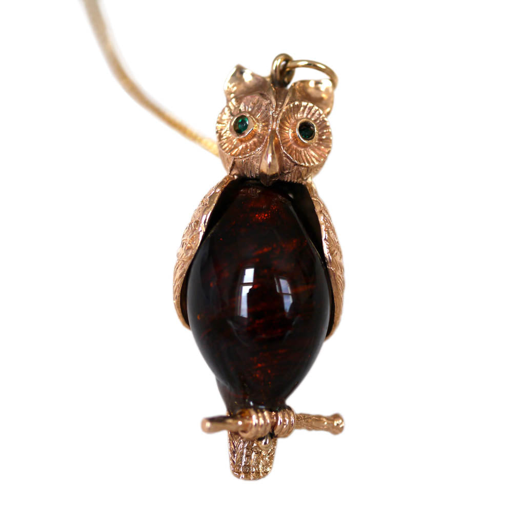 Articulated Fukuro Owl Necklace