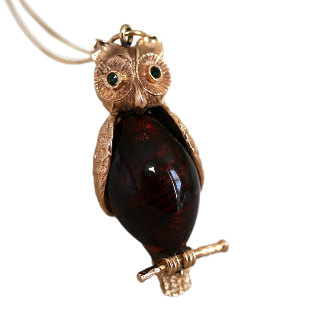 Articulated Fukuro Owl Necklace