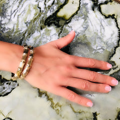 Gold Glorious Gold: Bamboo Bracelet 1965