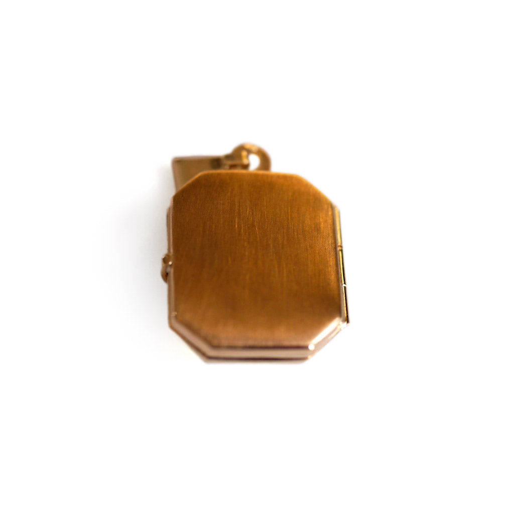Blue Topaz Vintage Locket Pendant